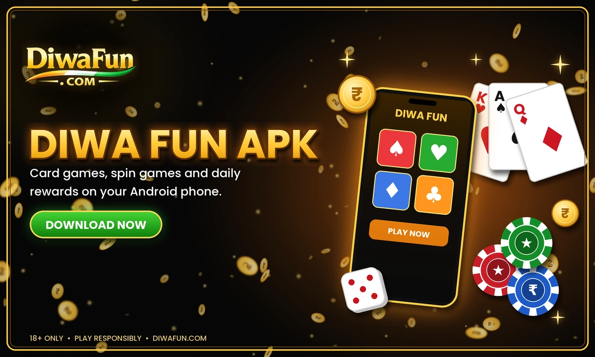 Diwa Fun APK home screen with games and wallet